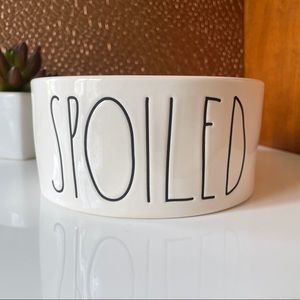 NEW Rae Dunn SPOILED Dog Bowl 6 inch